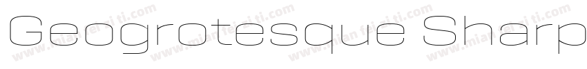 Geogrotesque Sharp Exp Bold Italic字体转换